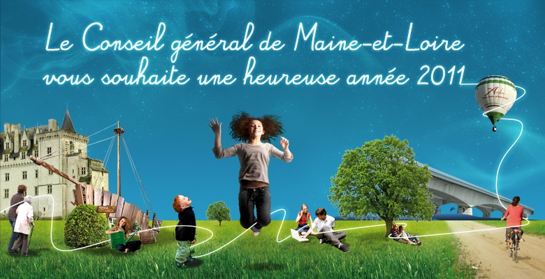 Le Conseil général de Maine-et-Loire vous souhaite une heureuse année 2011